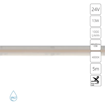 Светодиодная лента 24V 13W m 4000К 5м IP67 Arte Lamp AQUA LANE A2448010-02-4K